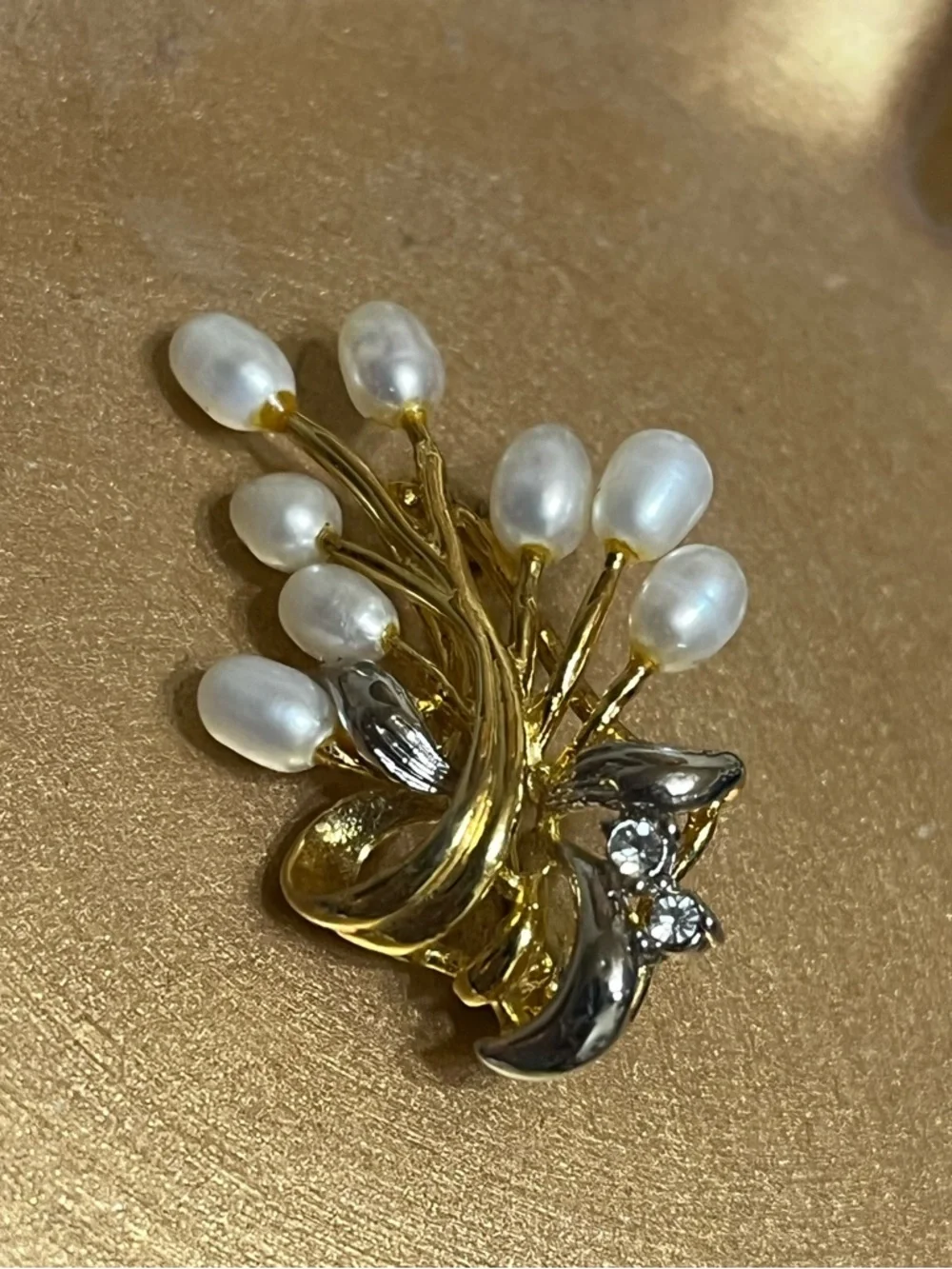 Pearl Spray Brooch
